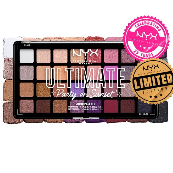 NYX Other - NYX ULTIMATE PARTY ON SUNSET 32-PAN PRO PALETTE NiB